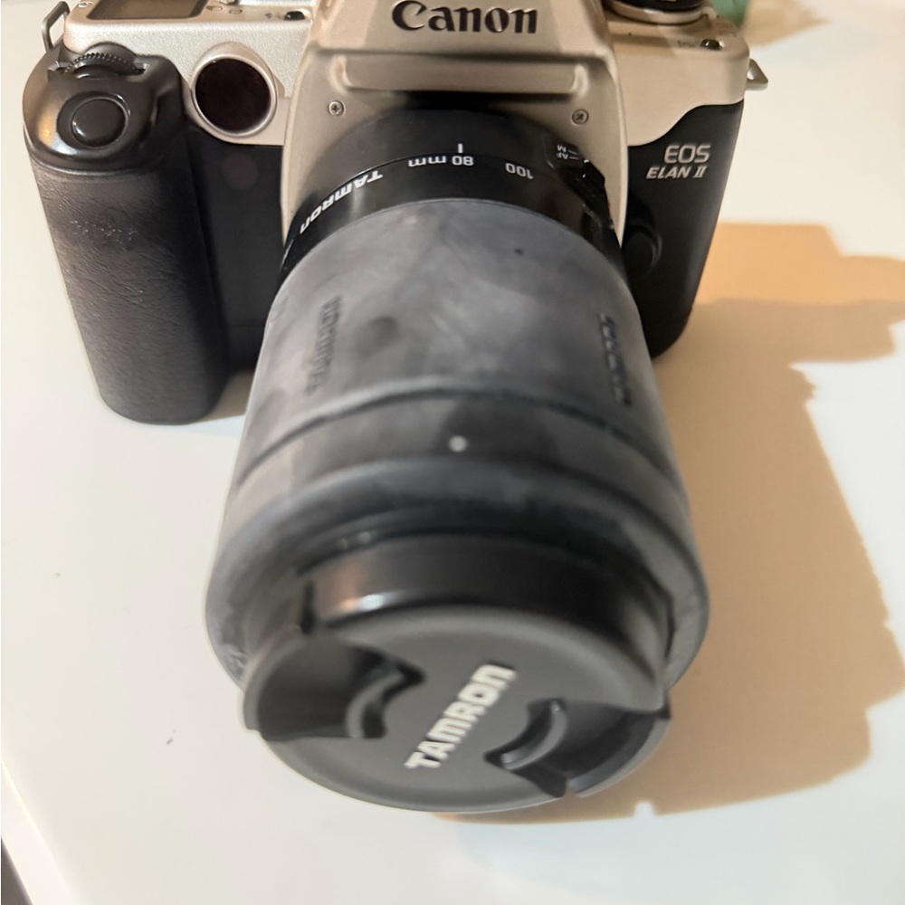 Canon EOS Elan II Camera with Black and Gray Finish